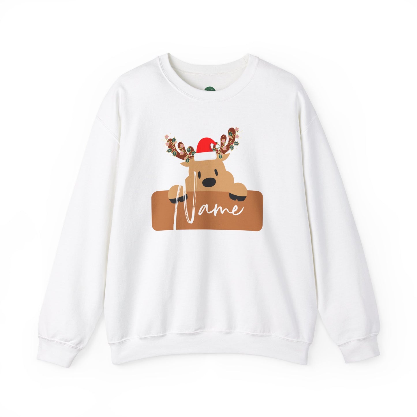 Christmas Reindeer Name Sweatshirt