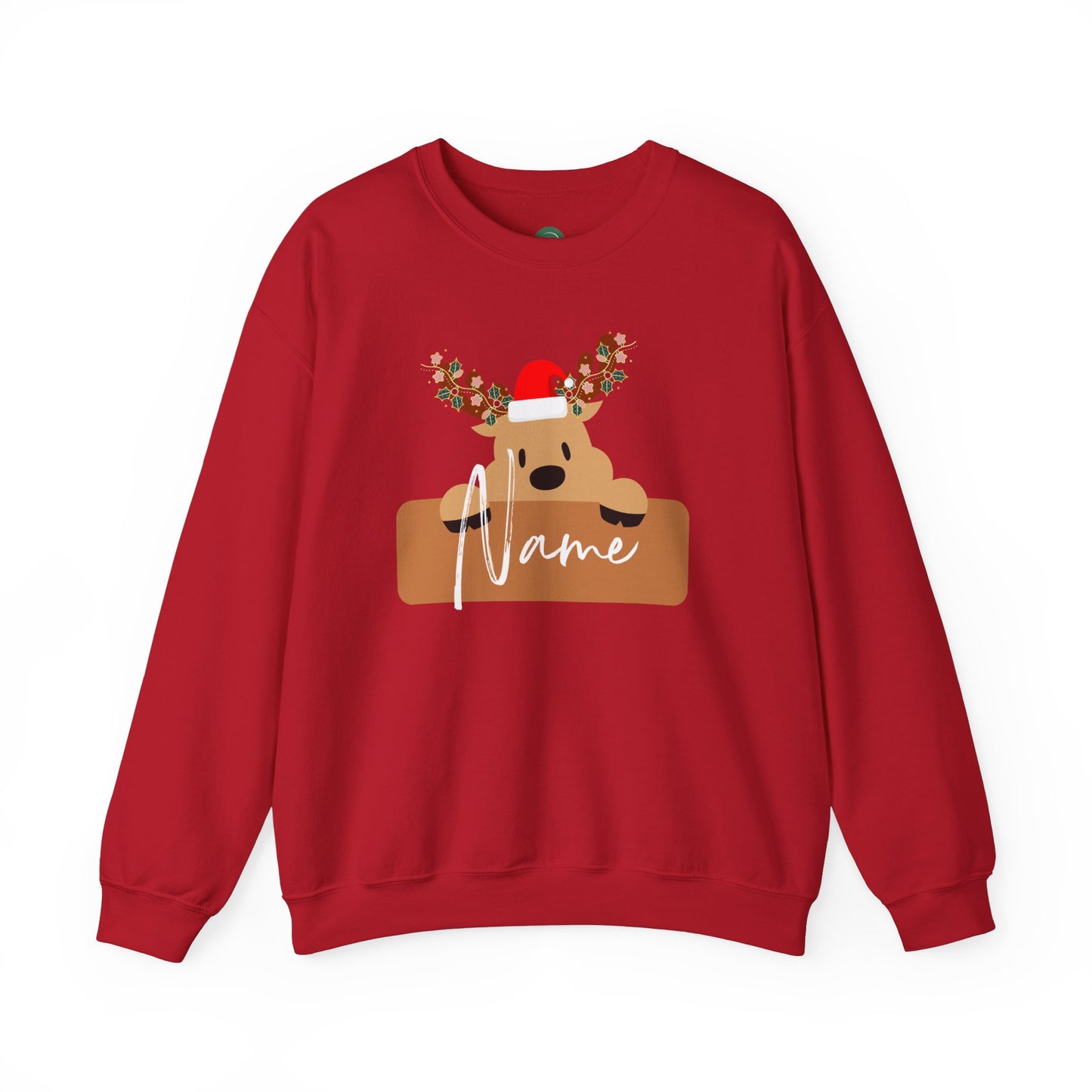 Christmas Reindeer Name Sweatshirt