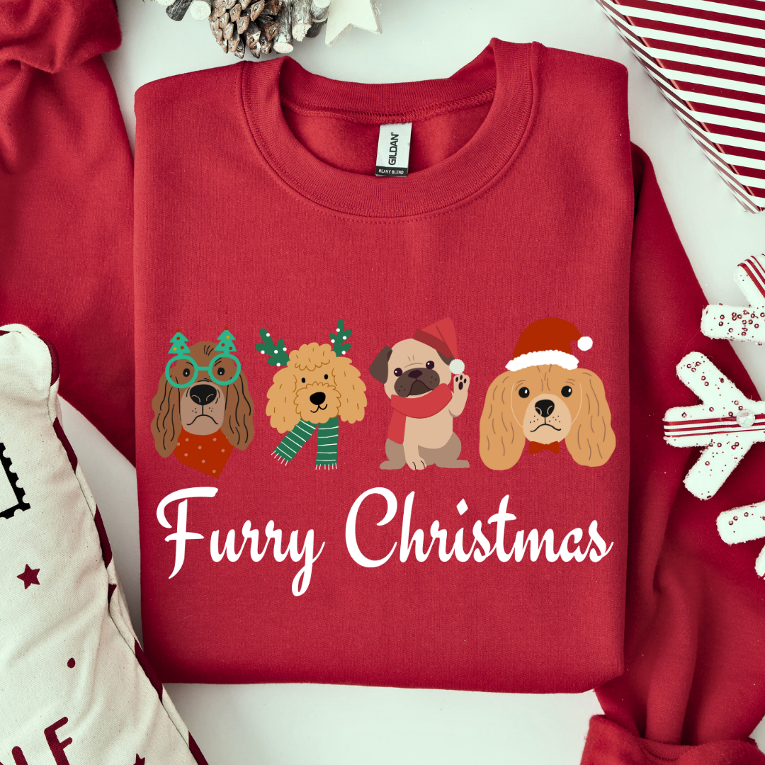 Unisex Sweatshirt Furry Christmas