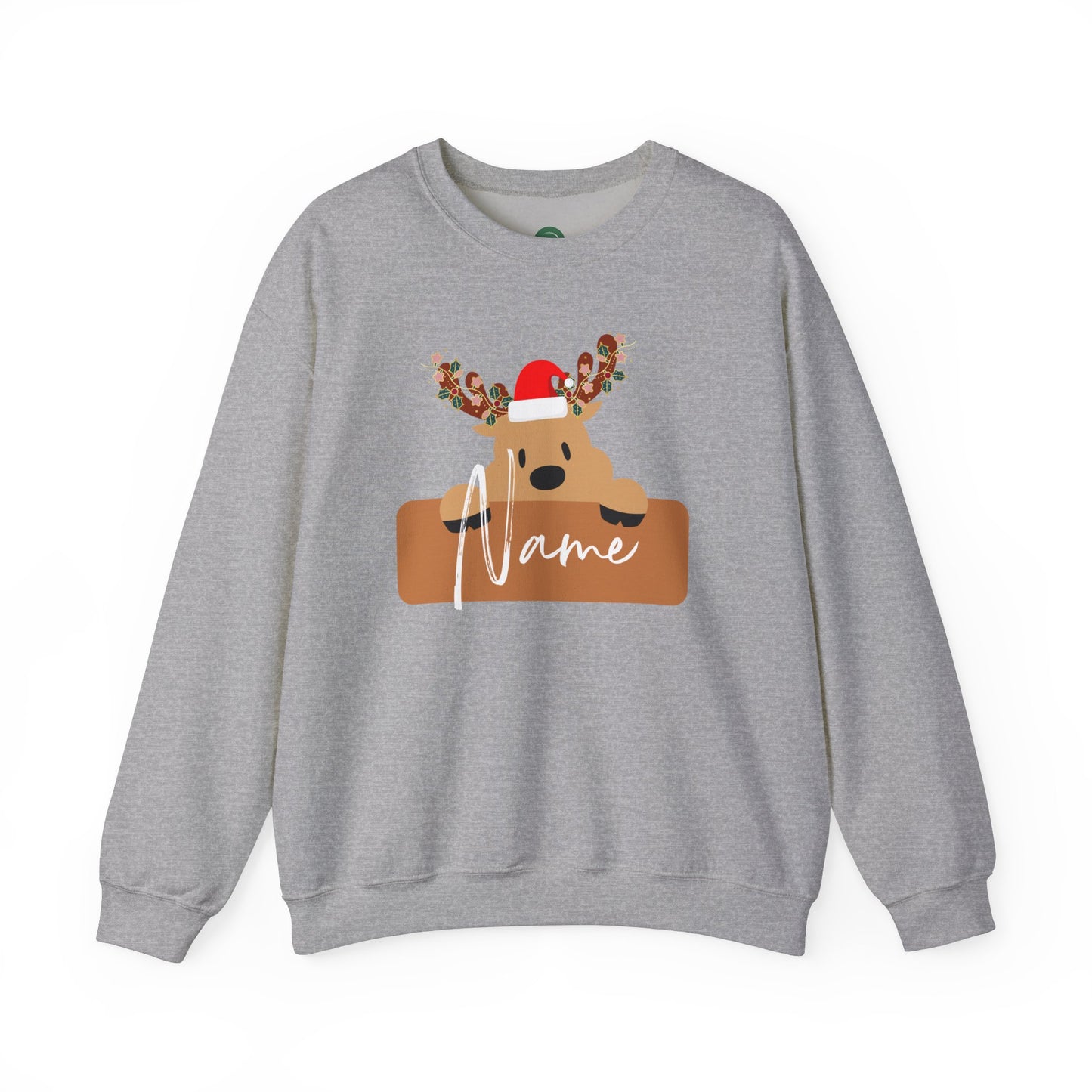 Christmas Reindeer Name Sweatshirt